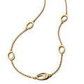 14k gold-plated necklace with treated white freshwater cultured pearl 363883C01-45