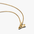 Heart 14k gold-plated collier 364360C00-45 (High Resolution)