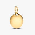 Engravable round 14k gold-plated pendant 368610C00 (High Resolution)