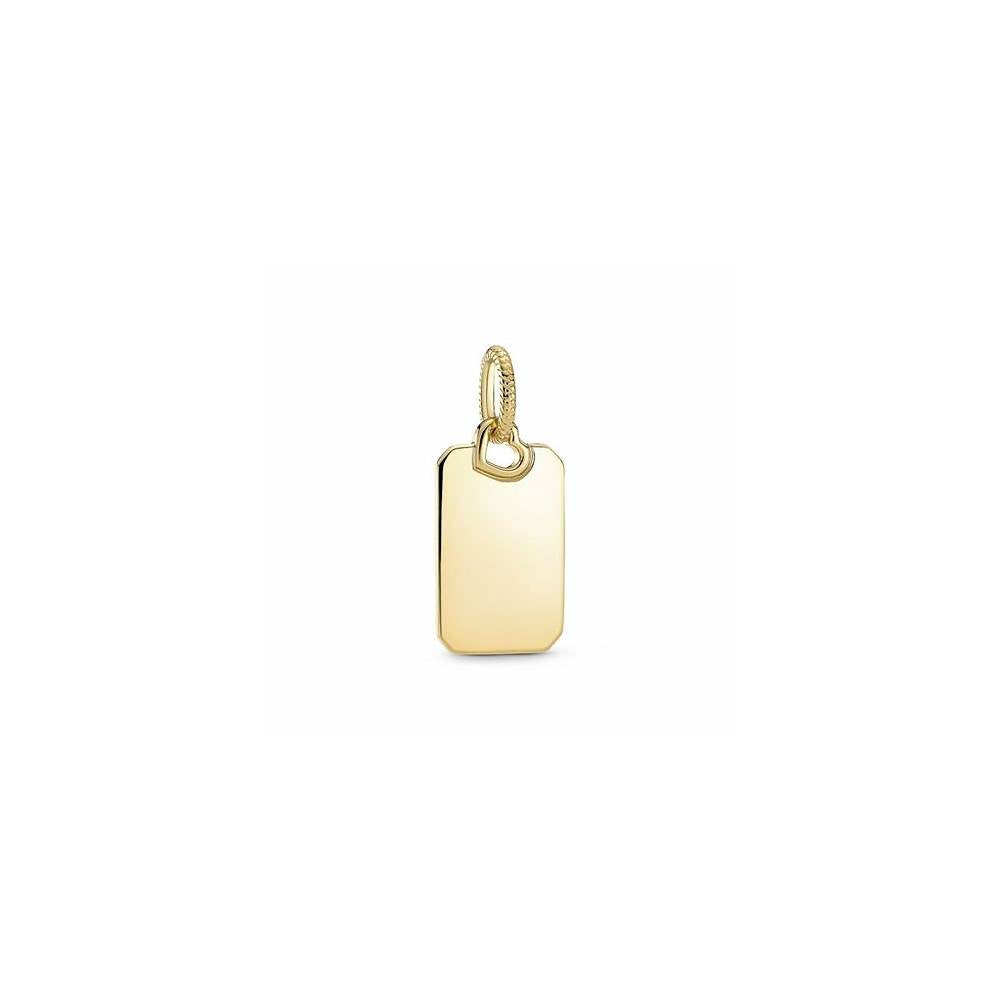 Engravable rectangle 14k gold-plated pen 368611C00 (High Resolution)