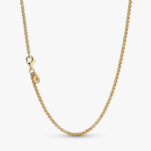 14k Gold-plated rolo necklace 369260C00-60 (High Resolution)