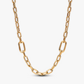 14k Gold-plated small-link necklace 369685C00-50 (High Resolution)