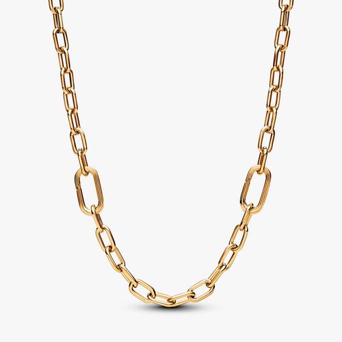 14k Gold-plated small-link necklace 369685C00-50 (High Resolution)