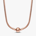 Snake chain 14k rose gold-plated necklace 382234C00-45 (High Resolution)