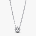 Sterling silver collier with clear cubic 391174C01-45 (High Resolution)