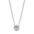 Sterling silver collier with clear cubic 391174C01-45