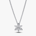 Herbarium cluster sterling silver collier with clear cubic zirconia 392387C01-45 (High Resolution)