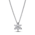 Herbarium cluster sterling silver collier with clear cubic zirconia 392387C01-45