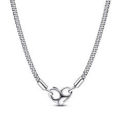 Studded chain sterling silver necklace w 392451C00-45