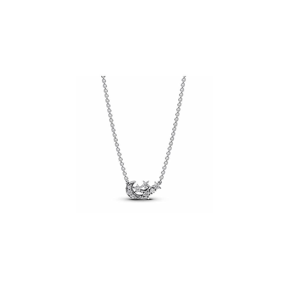 Stars and moon sterling silver collier w 392991C01-45 (High Resolution)