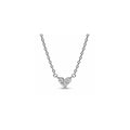 Heart sterling silver collier with clear cubic zirconia 393014C01-45 (High Resolution)