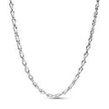Figure of 8 chain link sterling silver necklace 393052C00-50