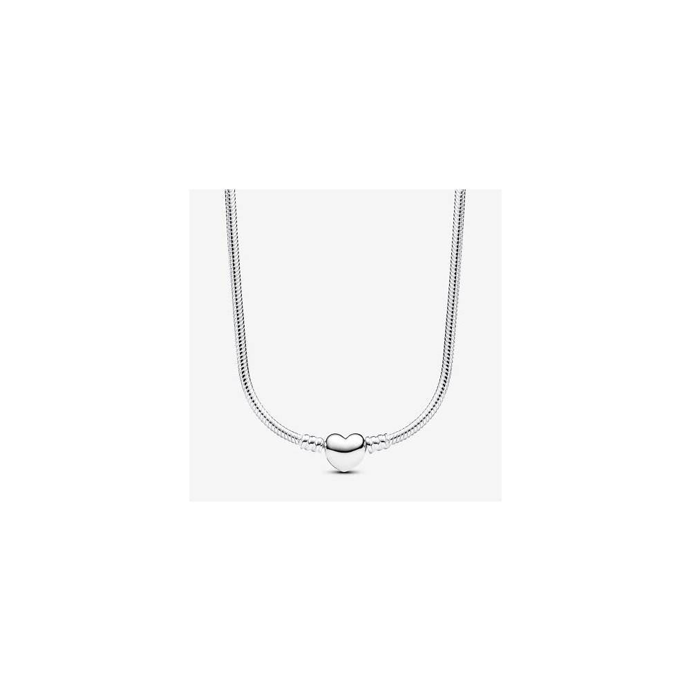 Snake chain sterling silver necklace wit 393091C00-45 (High Resolution)