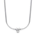 Snake chain sterling silver necklace wit 393091C00-45