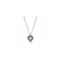 Heart sterling silver collier with clear cubic zirconia 393099C01-45 (High Resolution)