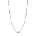 Sterling silver collier with white treat 393175C01-45
