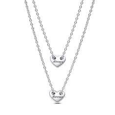 Hearts sterling silver splittable collie 393207C00-45