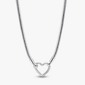 Snake chain sterling silver necklace wit 393377C00-45 (High Resolution)