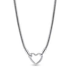 Snake chain sterling silver necklace wit 393377C00-45