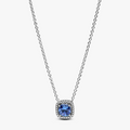 Sterling silver collier with cornflower 393560C01-45 (High Resolution)