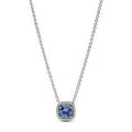 Sterling silver collier with cornflower 393560C01-45