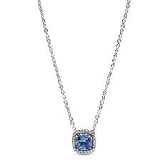 Sterling silver collier with cornflower 393560C01-45