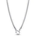 Studded chain sterling silver necklace 393682C00-45