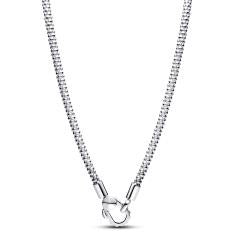 Studded chain sterling silver necklace 393682C00-45