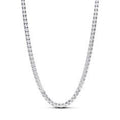Sterling silver choker with clear cubic zirconia and sliding clasp 393806C01-40