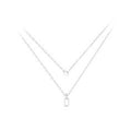 Sterling silver openable link pendant necklace with clear cubic zirconia 394086C01-50