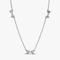 Bow sterling silver station chain neckla 394231C01-40 (High Resolution)