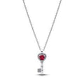 Heart key sterling silver collier with cherries ju