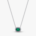 Sterling silver collier with royal green crystal a 394503C01-45 (High Resolution)
