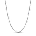 Sterling silver rope chain necklace with sliding c 394687C00-45