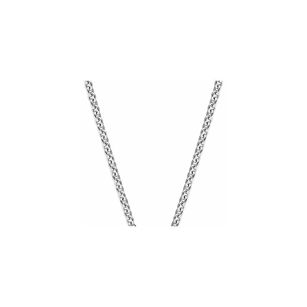 Classic Elegance Silver Collier Necklace w Clear CZ 396240CZ-45 (High Resolution)
