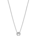 Classic Elegance Silver Collier Necklace w Clear CZ 396240CZ-45