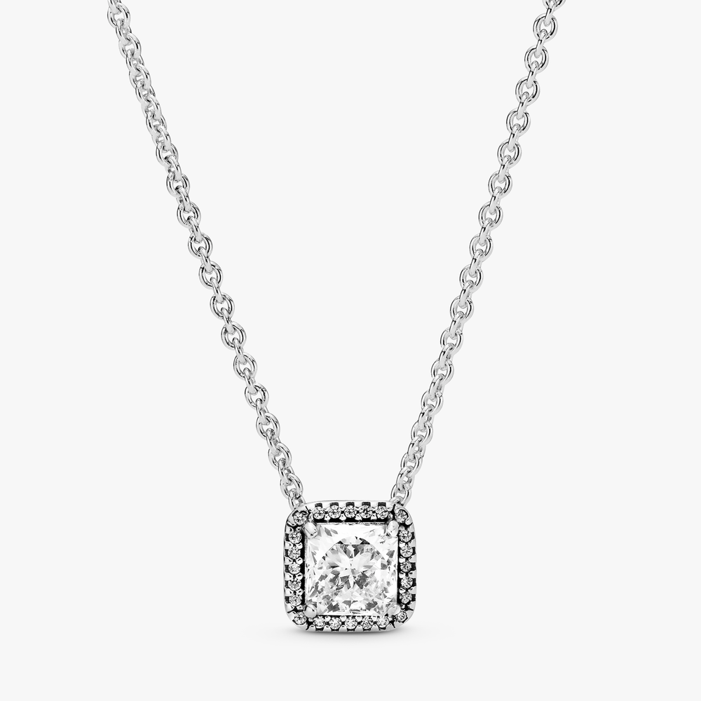 Timeless Elegance Silver Necklace Collie 396241CZ-45 (High Resolution)
