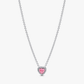 Heart sterling silver collier with fancy 398425C02-45 (High Resolution)