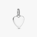 Engraving Bar Heart Silver Pendant 398914C00 (High Resolution)
