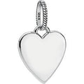 Engraving Bar Heart Silver Pendant 398914C00