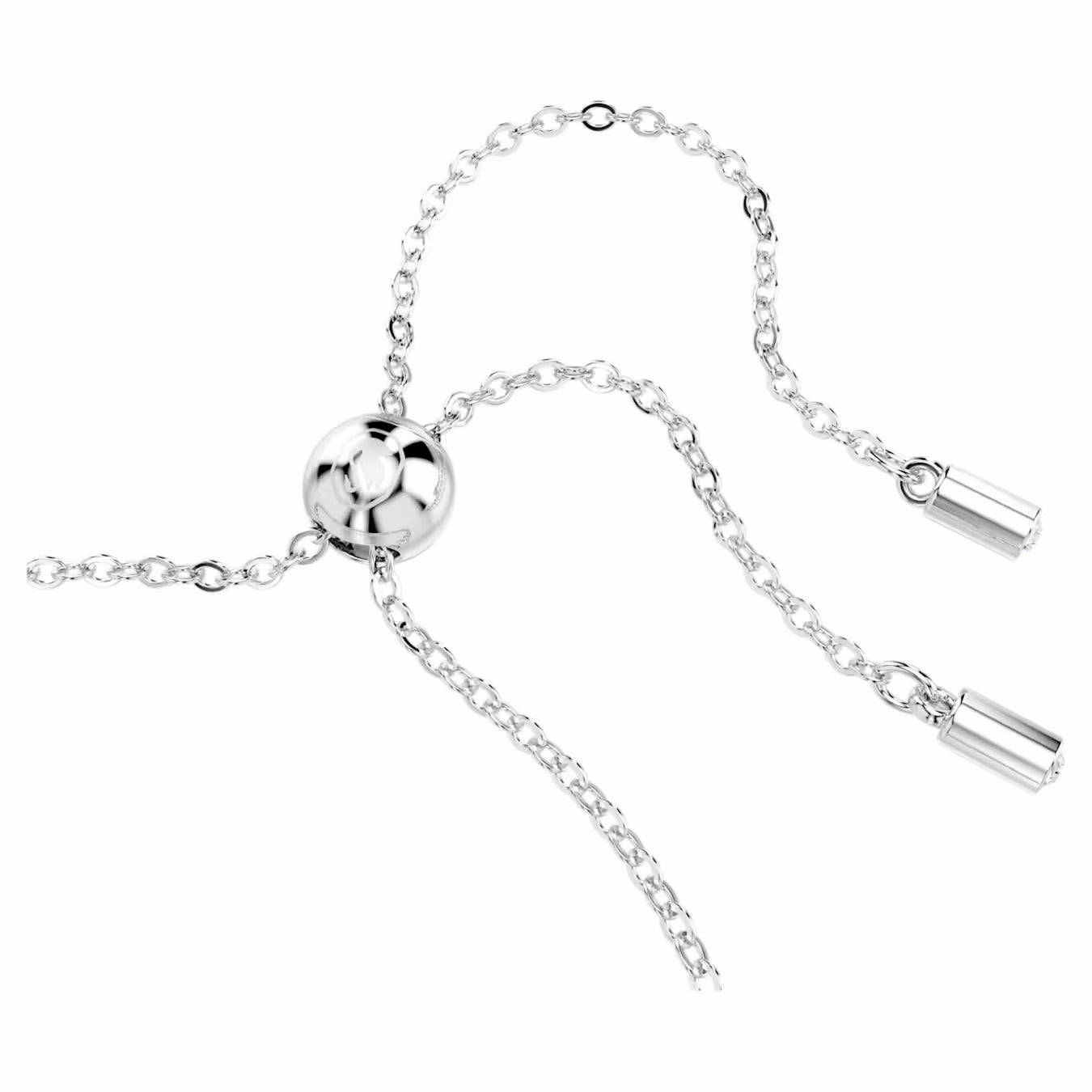 Matrix bracelet Mixed cuts, Green, Rhodium plated 5693411