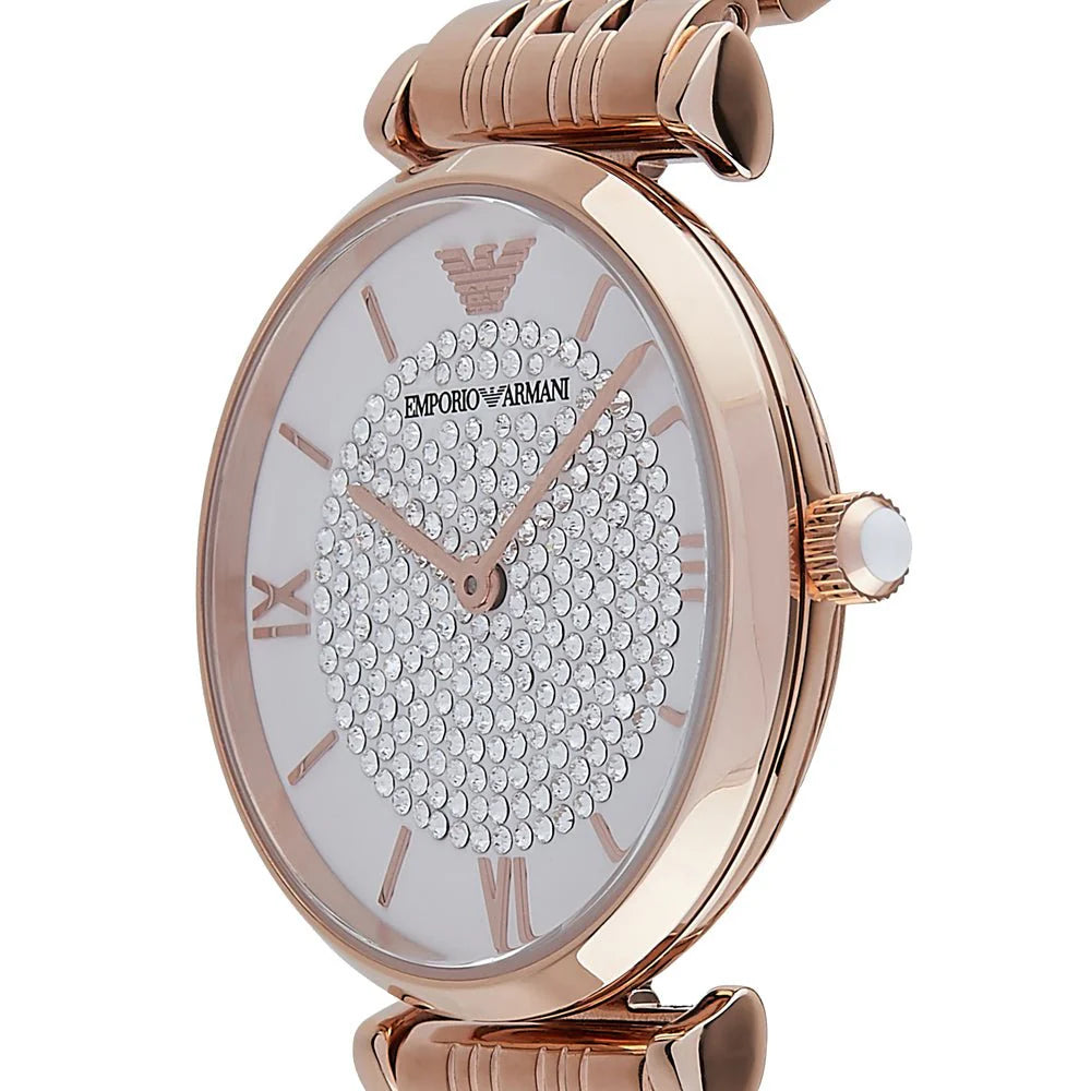 Rose Gold Tone Analogue Watch AR11244