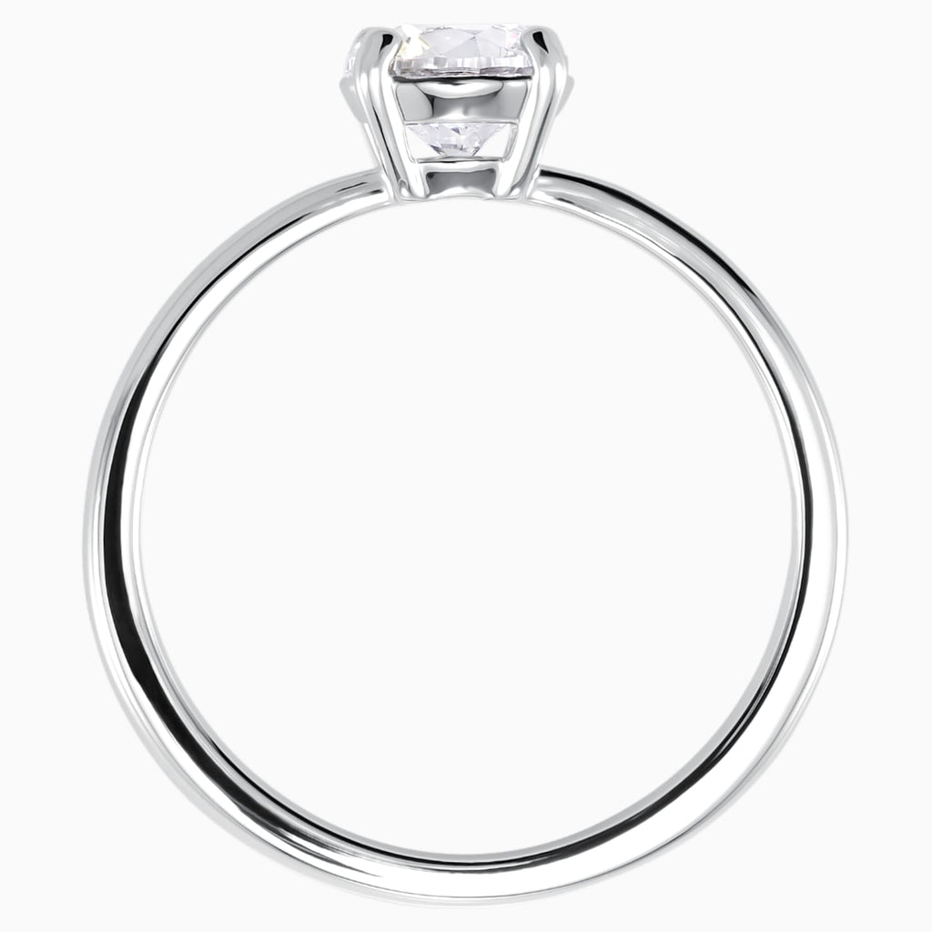 Attract Round ring White Rhodium plated 5368542 Size 55