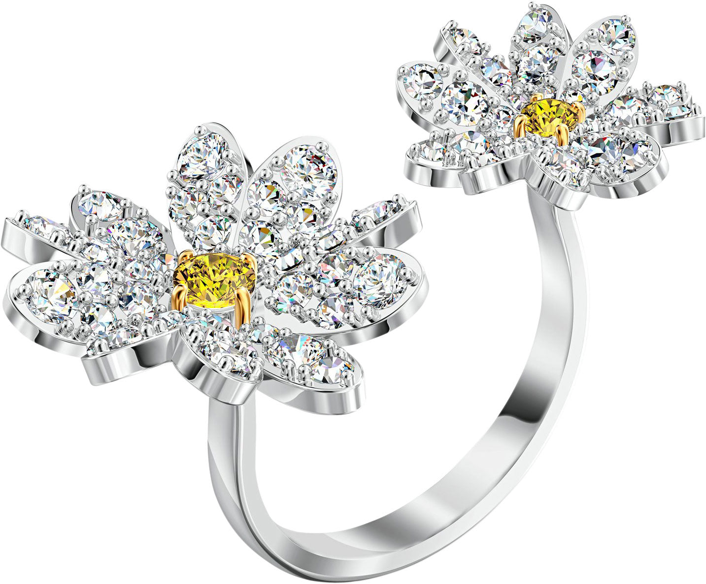 Crystal Eternal Flower Open Ring Size 58 5534941