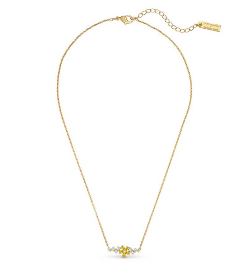 Botanical Necklace Yellow, Gold-tone plated