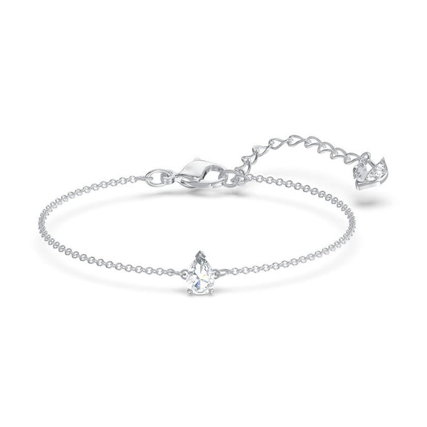 Tennis Deluxe Mixed Set White, Rhodium plated