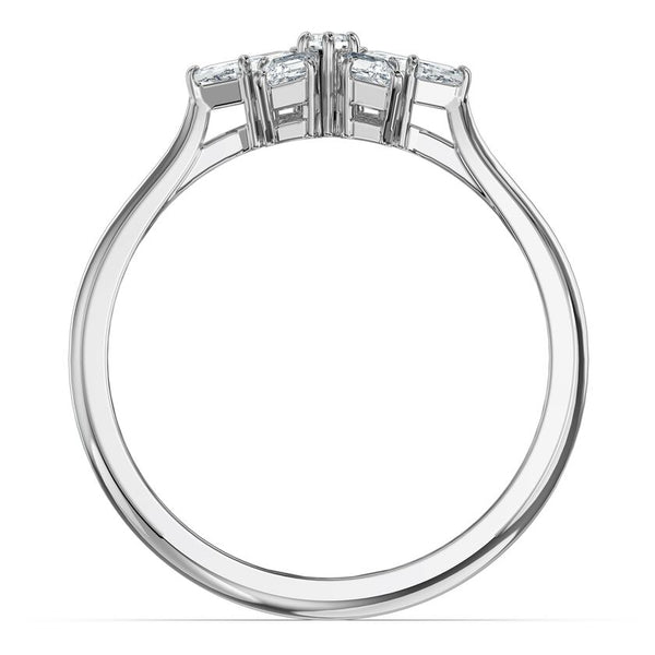 Magic Ring White, Rhodium plated