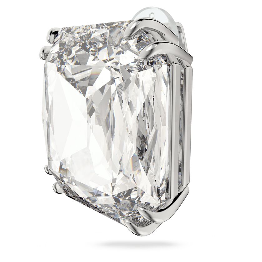 Mesmera Single Square Cut Crystal Clip On Earring 5600756