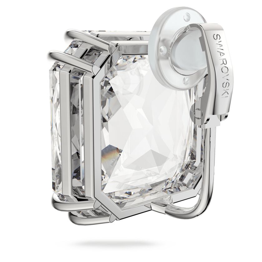 Mesmera Single Square Cut Crystal Clip On Earring 5600756