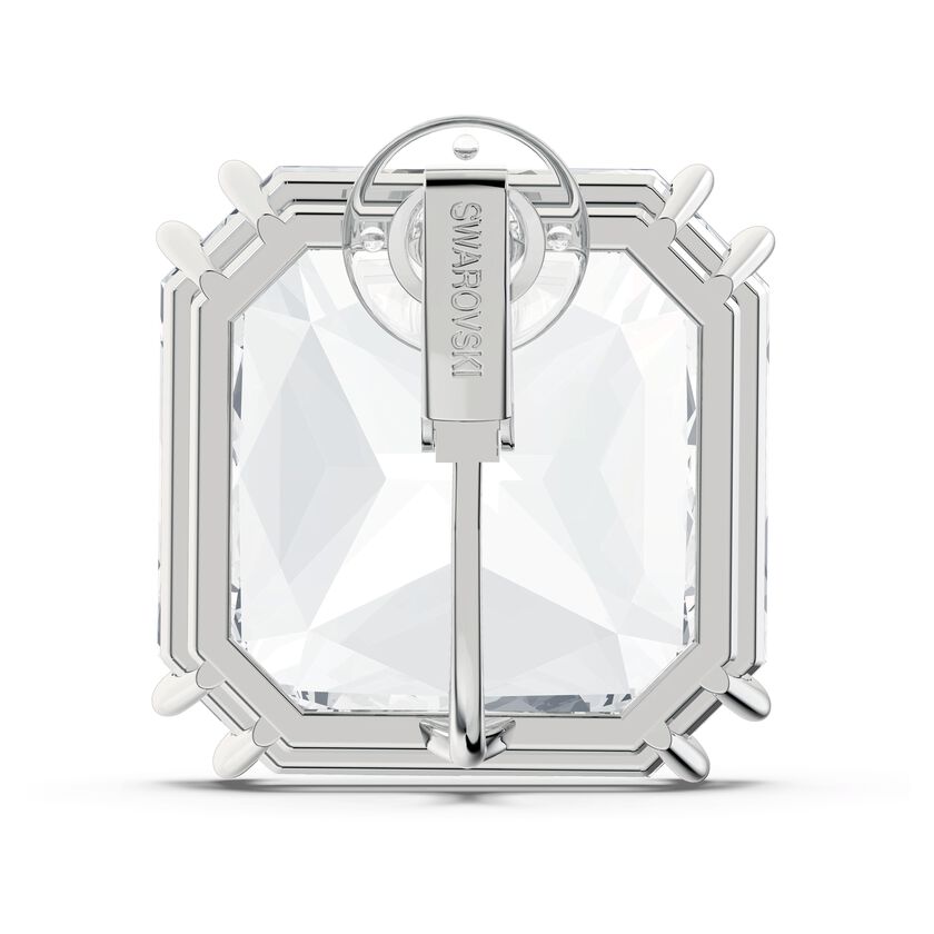 Mesmera Single Square Cut Crystal Clip On Earring 5600756